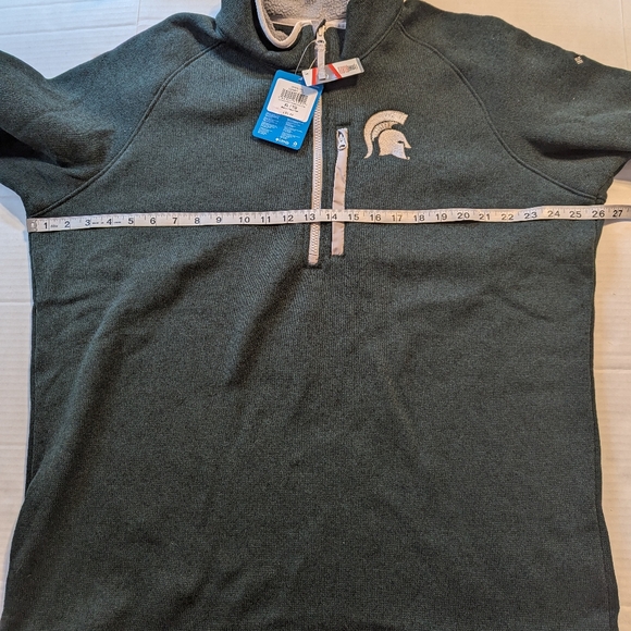 Men's Columbia MI State Sweater Fleece 1/2 Zip BNWT - Picture 12 of 14